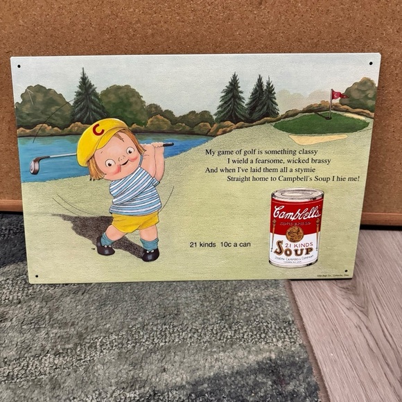 1993 Campbell’s Soup Sign #20 Golf AAA Vintage - Picture 5 of 11
